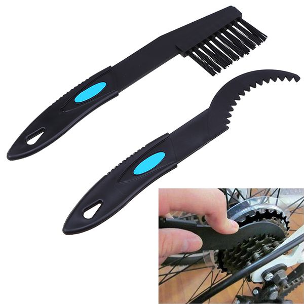 

possbay black motorcycle chain cleaner bicycle cycling crankset chain brush tool gear brush wheel flywheel cleaning