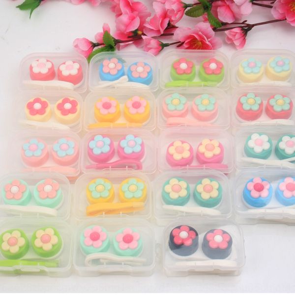 

98194 small flower sunflower invisible box glasses case glasses case contact lenses box set