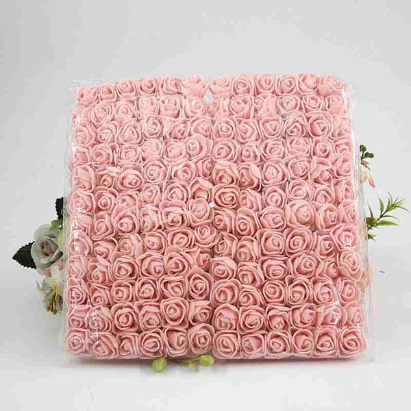 

144pcs artificial rose foam flower diy handmade garland gift box decoration products bride wedding hair hoop wreath accessories