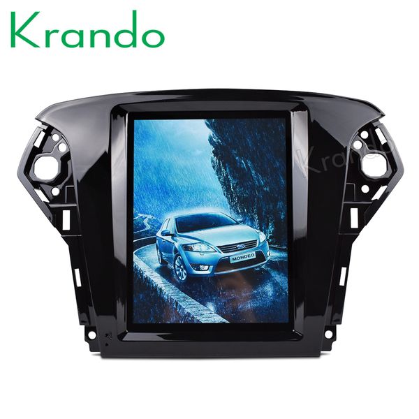 

krando android 6.0 10.4" tesla vertical screen for ford mondeo 2011-2013 car radio navigation entertainment system player car dvd kd-fv