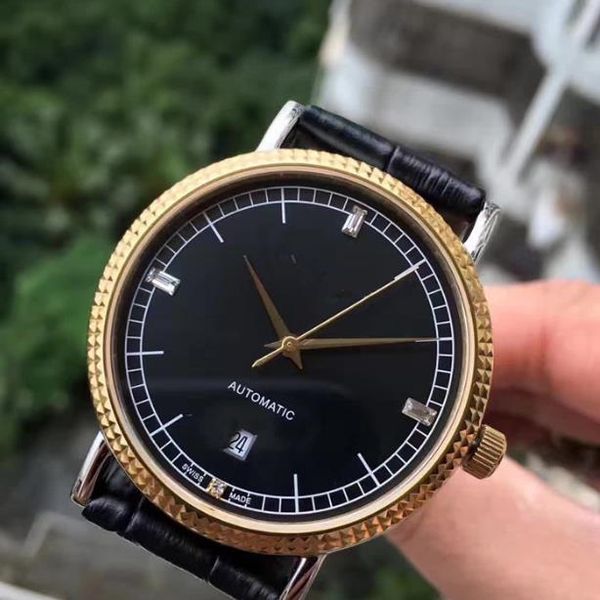 

8215 brand watches are sellers style men's high-grade mechanical watches waterproof men's watches sapphire crystal glas, Slivery;brown