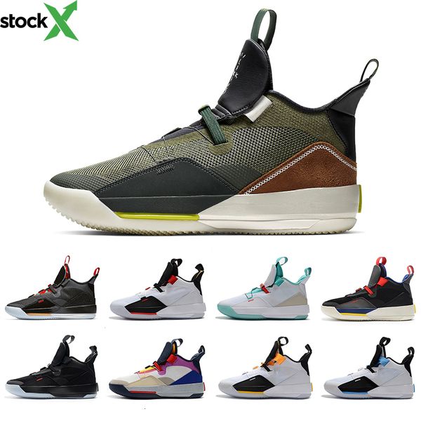 

2019 mens basketball shoes xxxiii pf 33 all-star utility blackout guo ailun 33s chinese new year grey sail sneakers, Black