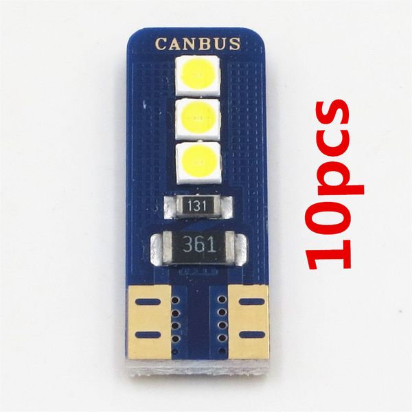 

10x t10 w5w 3030 led canbus car interior reading light parking lamp 168 wy5w 6smd led canbus no error auto wedge tail side bulb