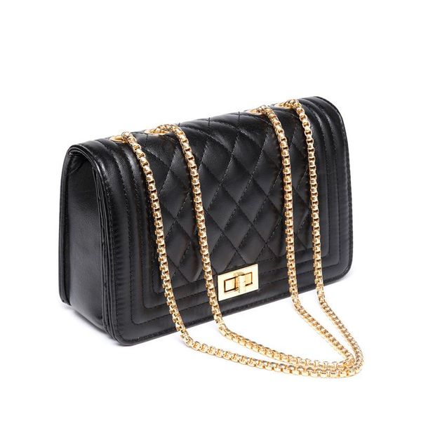 

designer-pink sugao designer shoulder bags women crossbody bags purse rhombic chain bag new fashion messenger bag pu leather wholesales bag