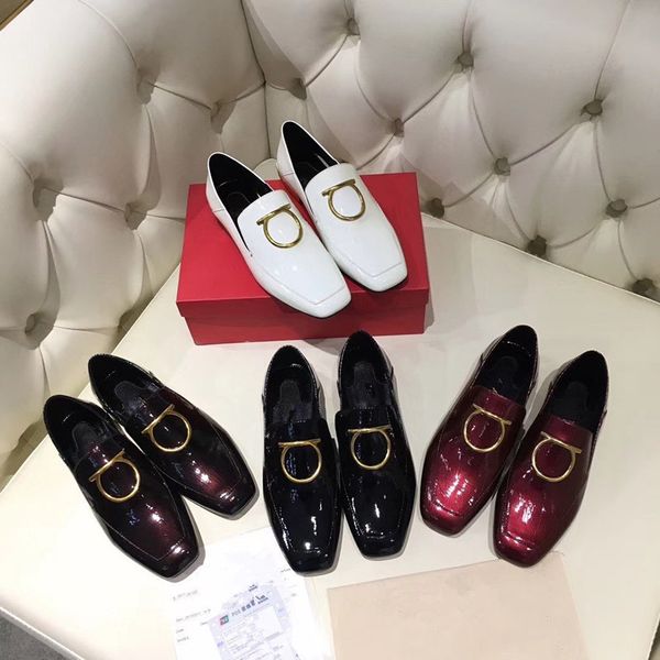 

women square heel flat dress shoes slippers genuine leather lady flat shoes blingbling party wedding shoes loafers, Black