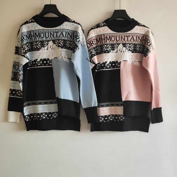 

женская дизайнер пальто печати тенденции моды свитер дамы вскользь высокого качества тонкий хип-хоп стиль свитер размер s-l 2020 новый горяч, White;black