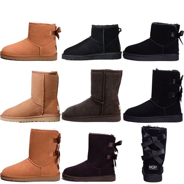 

sale australia snow winter boots for women classic kneel half boots ankle black grey chestnut coffee womens girl casual booties