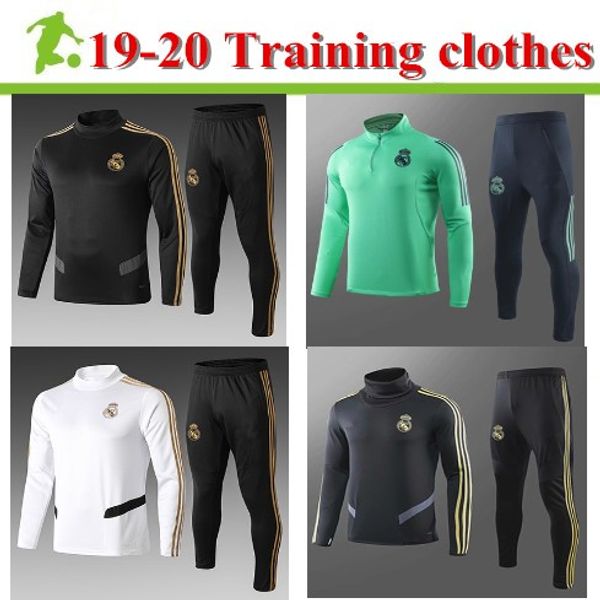 

2019 2020 real madrid tracksuit training suit veste de football men 19/20 hazard asensio isco youth survêtement real madrid, Black;red