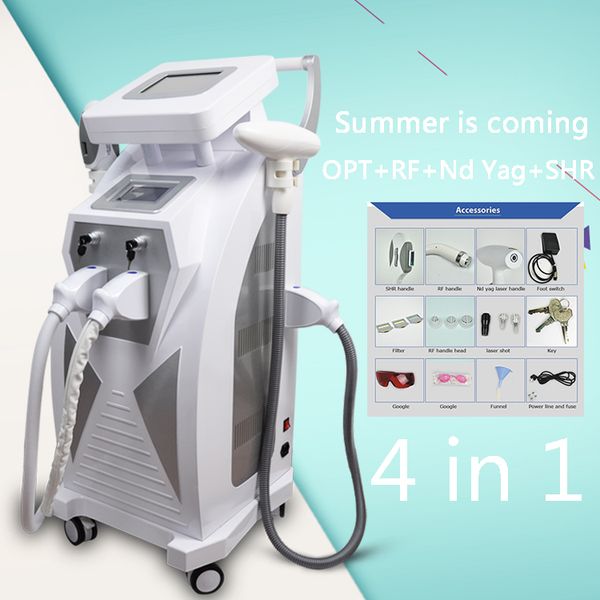 

shr ipl hair removal 1320nm 1064 nm 532nm nd yag laser tattoo removal ipl skin rejuvenation machine ipl shr machine