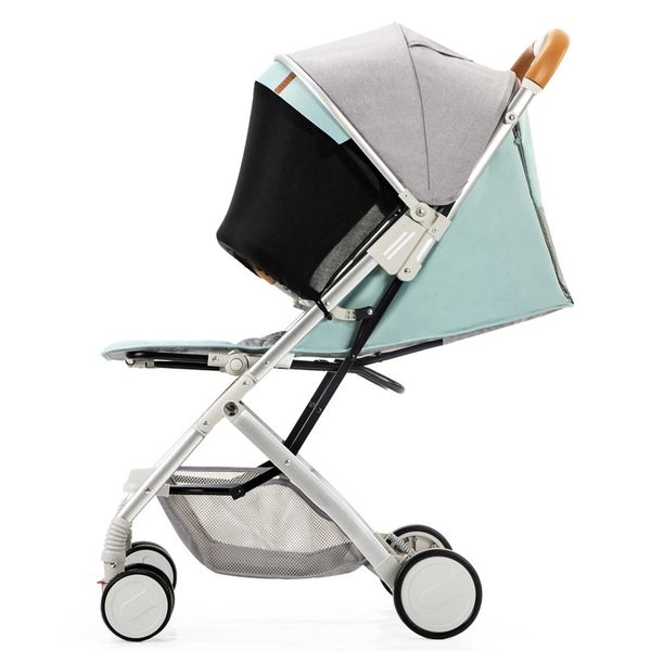 

new baby stroller lightweight baby pram pushchair can be on the plane high landscape carriage with security warning strip