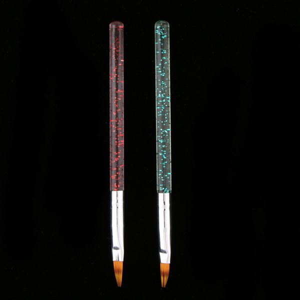

2pcs pro nail art acrylic brushes set dotting painting pens manicure tools