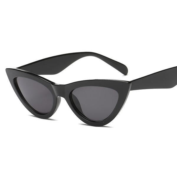 

women fashion cat trendy shaper eye fashion brand black casual sunglasses red vintage eyewear pvmpd, White;black