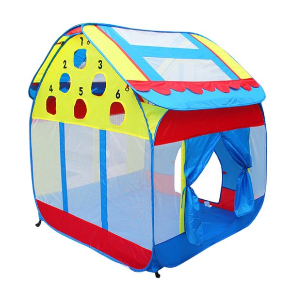 

foldable castle play tent for kids girls boys indoor & outdoor activities large space for 2-3 kids 140*120 cm