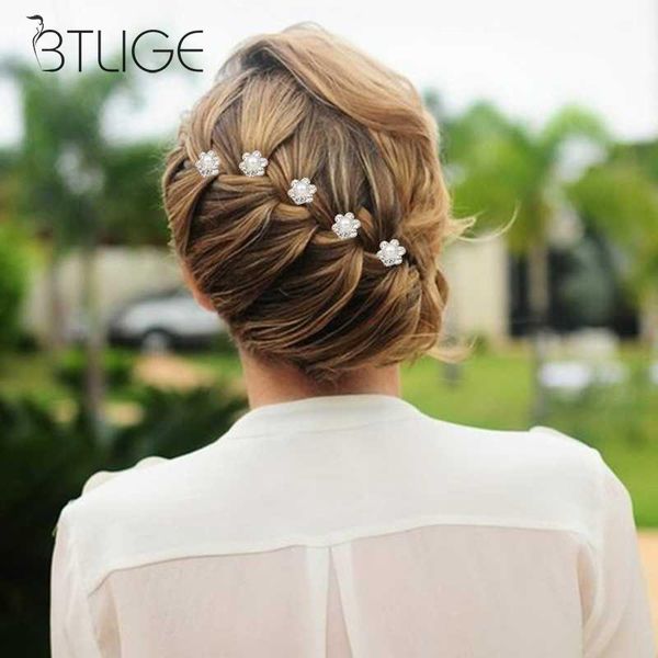 6 1 Hair Pins Lady Spiral Clip Fork Flower Plate Hair Diamond
