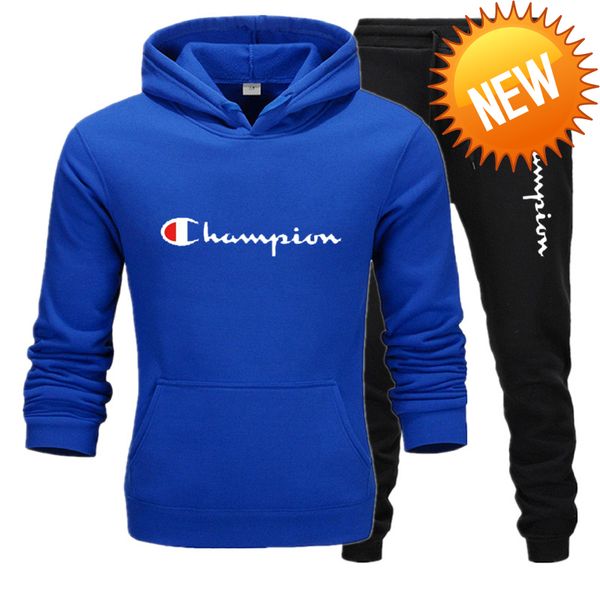 

su3y 2020 tracksuit men sets fashion spring winter sporting suit sweatshirt +sweatpants mens clothing 2 pieces sets slim track suit s-xxxl, Gray