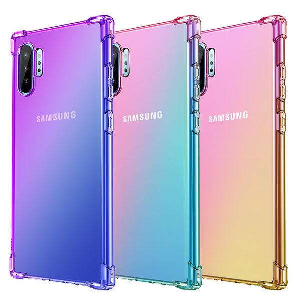 

wholesale phone case designer for samsung note10 note10p note9 note8 s10 s10p s10e s10lite back real cover protect phone anti-fall 6 colors