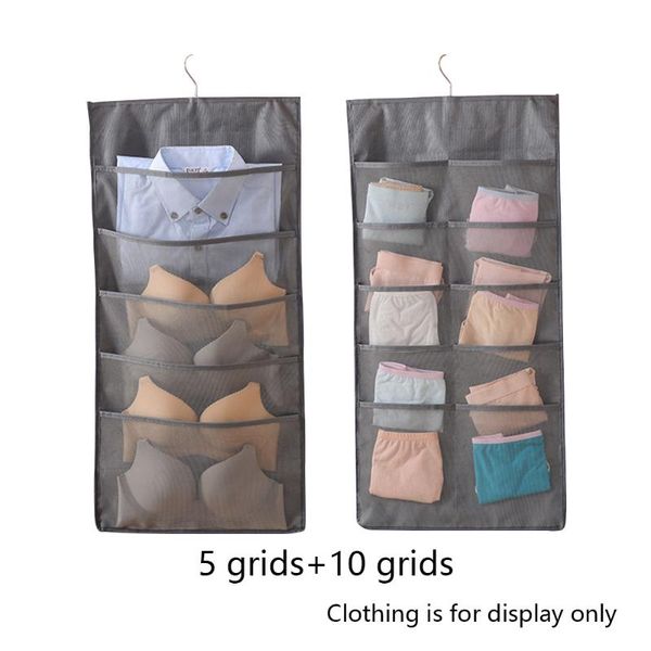 

нижнее белье для хранения моющийся wall hanging сумка мульти карманы носки шкаф оксфорд ткань большой вместимости двухсторонняя с крюком mes