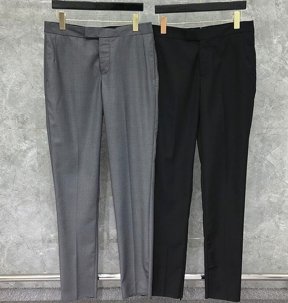 

2020 мода tb бренд брюки мужчины тонкий повседневный костюм брюки мужские деловые черные весенние и осенние формальные брюки, White;black