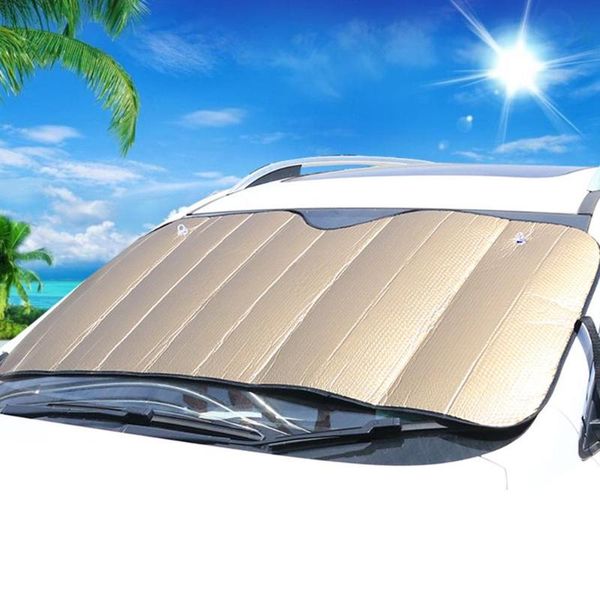 

145x70cm aluminum foil anti snow car front window sunshade windshield visor cover uv protect reflector car-styling high quality