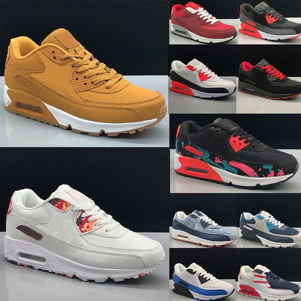 

men sneakers shoes classic 90 men women running shoes sports trainer cushion 90 surface breathable sports shoes eur 36-45