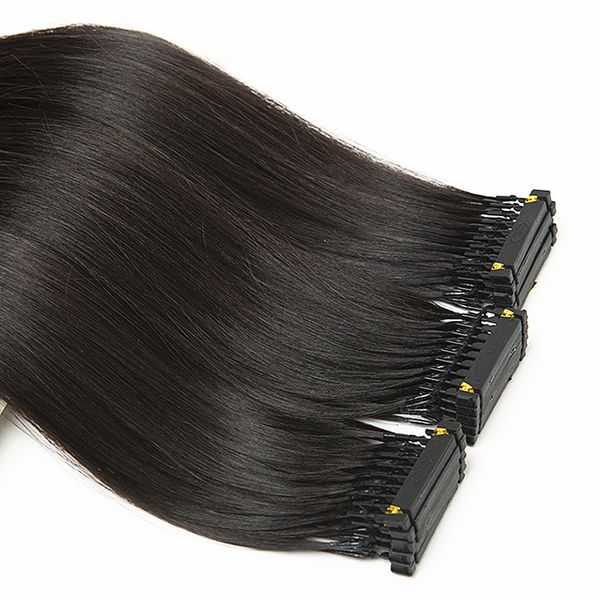 

6d hair extension clip in virgin human cuticle aligned can be restyled dyed bleached natural color silky straight 28", Black