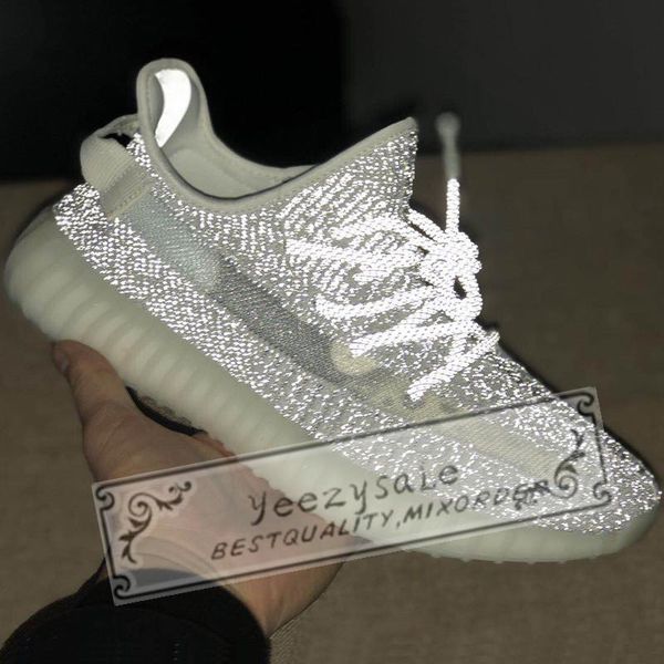 

gid glow true form kanye west 3m black reflective static clay zebra cream white beluga 2.0 bred running shoes designers sneakers 5-13