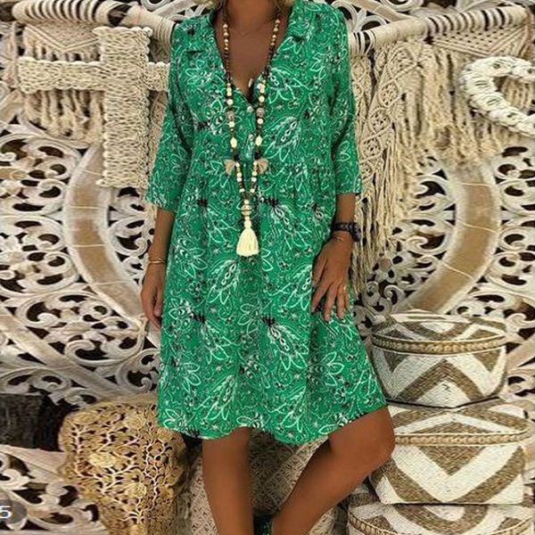 

womens designer bohemian mini short sleeve a- line flower dress, Black;gray
