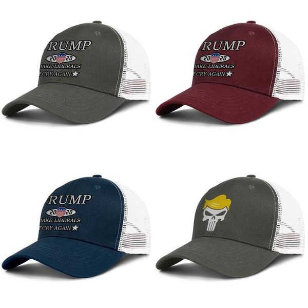 

trump 2020 make liberals cry again army_green for men and women trucker cap baseball cool designer uk mesh hats punisher usa keep great, Blue;gray