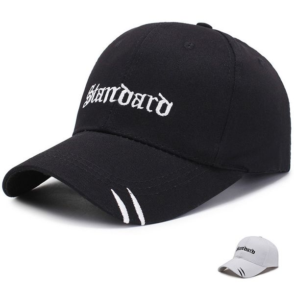 

men's designer stylish personalized simple cotton baseball outdoor street hip-hop casual letter short brim cap for children, Blue;gray