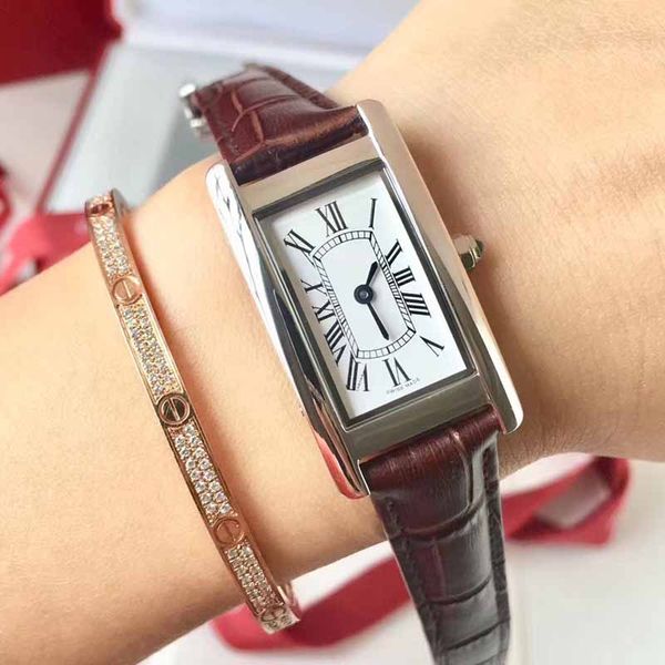 

clock steel women leather nice watch luxury fashion stainless watches women's watch designer for quartz gift beautiful women cgqfq, Slivery;brown