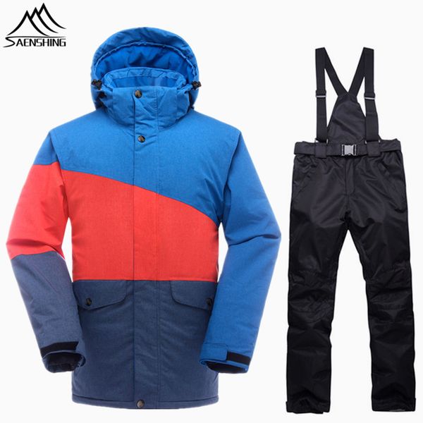 

saenshing snowboarding suits men waterproof winter ski suit thermal snowboard jacket ski pants breathable outdoor snow suits