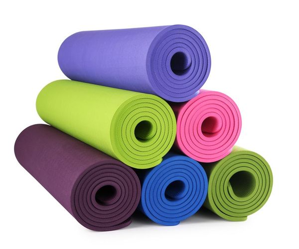 

single colortpe 10 mm non-slip yoga mat exercise fitness mat light weight eco-friendly tpe yoga 183*61*1 cm body building