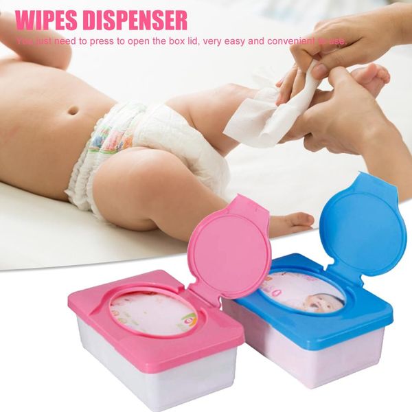 

baby wipes dispenser non-toxic portable wipes moist keeping removable holder case home wet tissue storage box