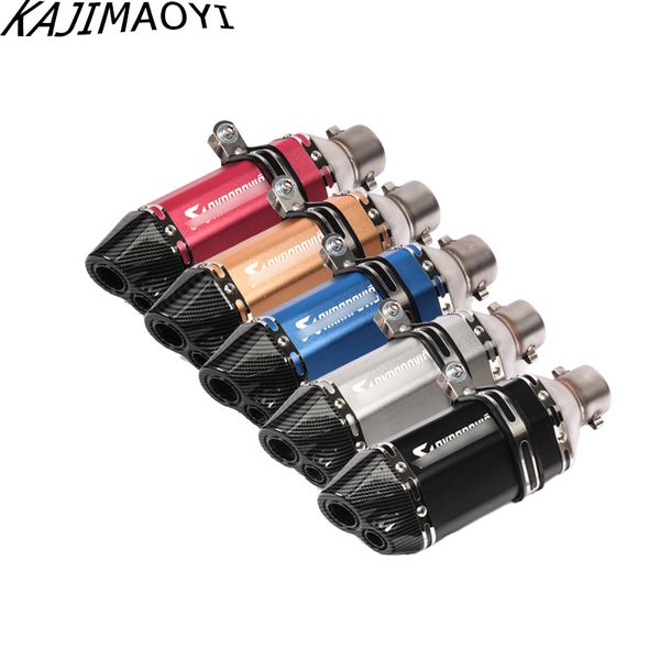 

universal motorcycle akrapovic exhaust modify motocross exhaust muffler for cbr250 mt07 fz6 cb600 atv dirt pit bike