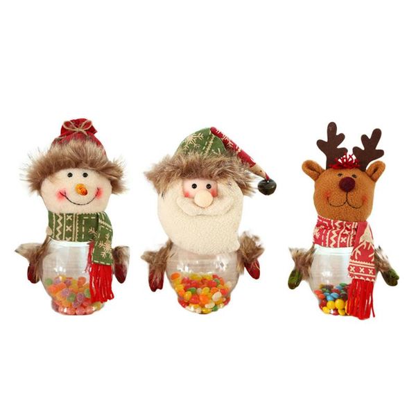 

christmas decorations creative children gifts old man snowman elk shape candy bottle gift closet door window decoration festive
