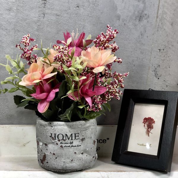 Acheter Faux Petite Fleur De Lotus De Soie Willdflower En Pot Arrangement Bouquet De Fleurs Caméra Maison Salon De Mariage Café Maison En Pot Fleur