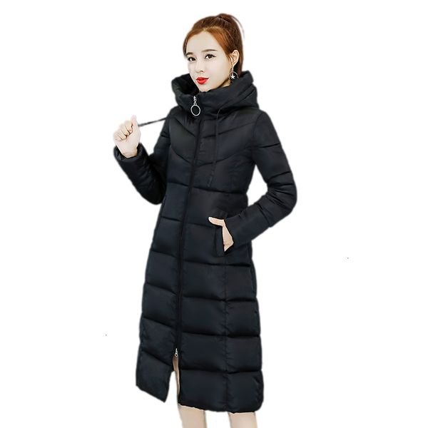 

in 2019, a long winter coat and collar hanger were prepared for tall paka women, Black