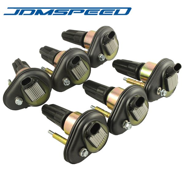 

jdmspeed 6 штук катушка зажигания uf303 5c1392 gn10114, пригодный для 2002-2005 trailblazer gmc canyon envoy h3