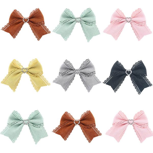 New Princess Love Hair Clips 5inch Hair Bows Designer Hairclips