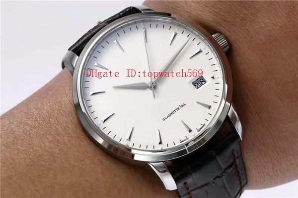 

new classic senator men watch luxury watches cal.36-03 automatic mechanical 28800 vph big date sapphire crystal 316l stainless steel, Slivery;brown
