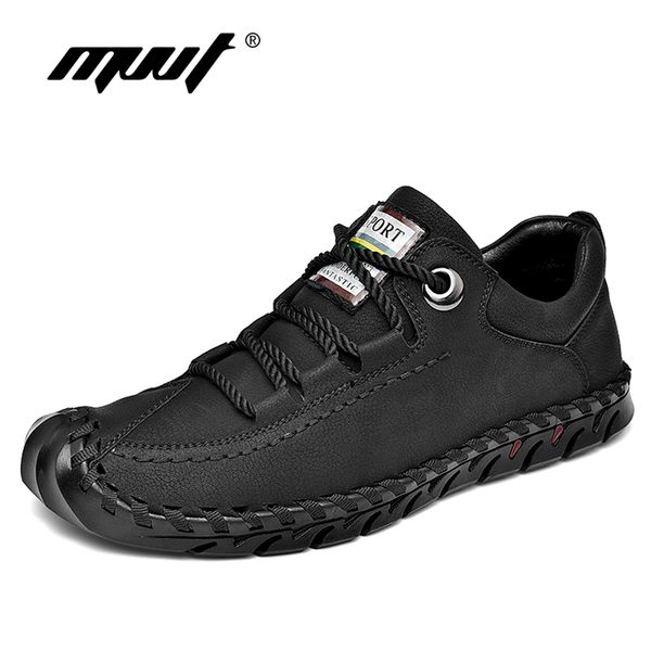 

classic comfortable men shoes loafers men casual shoes quality split leather flats moccasins plus size, Black
