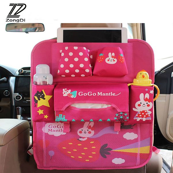 

zd car cartoon kids bag for tucson 2017 solaris ix35 i30 swift mitsubish asx seat back luggage organizer covers