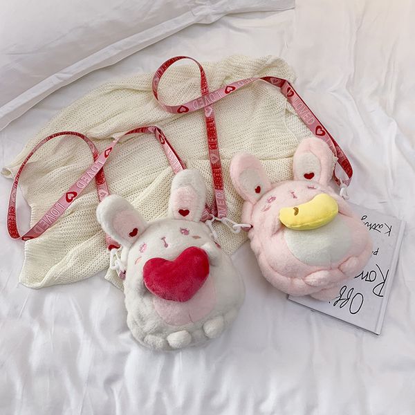 

2020 new women's plush bag fashion large capacity ladies shoulder bag korean casual ladies messenger