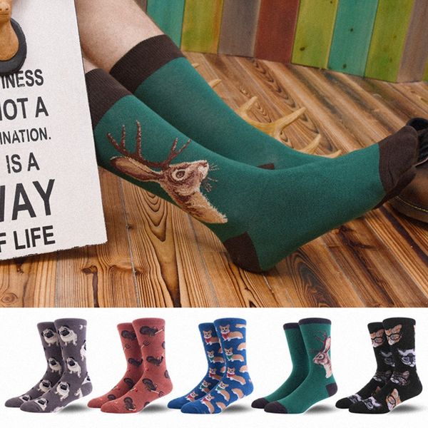 

cycling running sportswear socks casual animal printed anti-slip breathable cotton spandex hosiery footwear accessories, Black