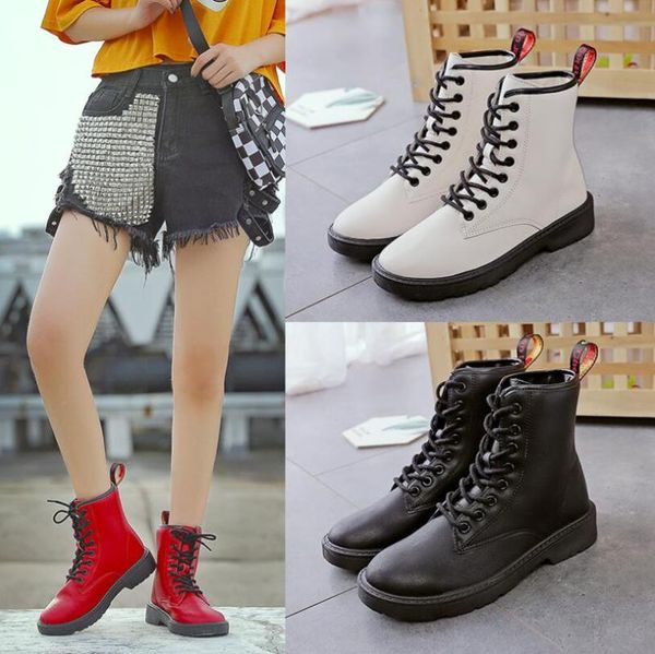 

ladies fashion boots flat women's shoes shoes mid-non-slip wear-resistant casual women's boots, Black