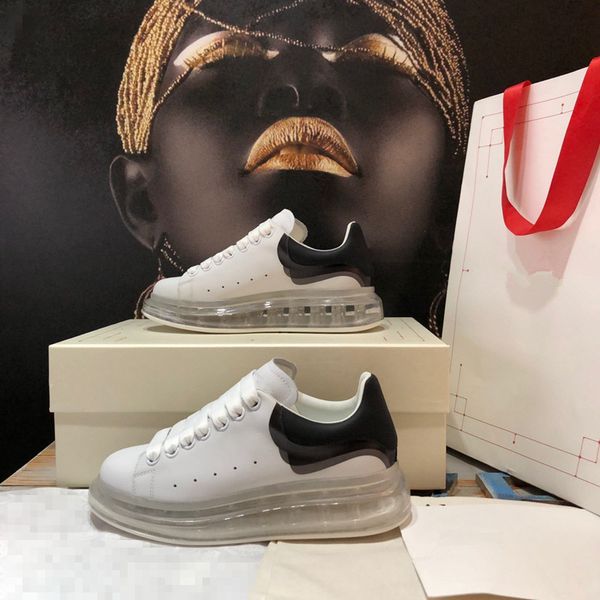 

fashion real leather handmade multicolor gradient technical sneakers men women famous shoes, Black