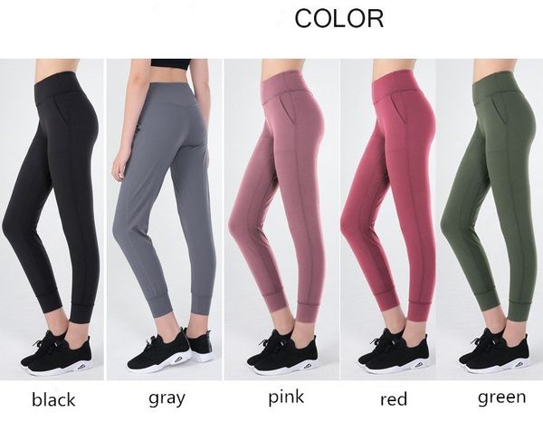 

лулу женские йоги штаны бесшовная высокой талией с потайной карман тренировки дышащий фитнес одежда тренировочные брюки