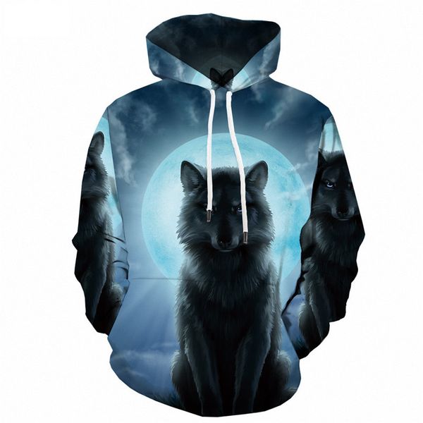 

mens 3d pullover hoodies long sleeve designer loose hooded spring autumn sweatshirt hoome fashion clothes, Black
