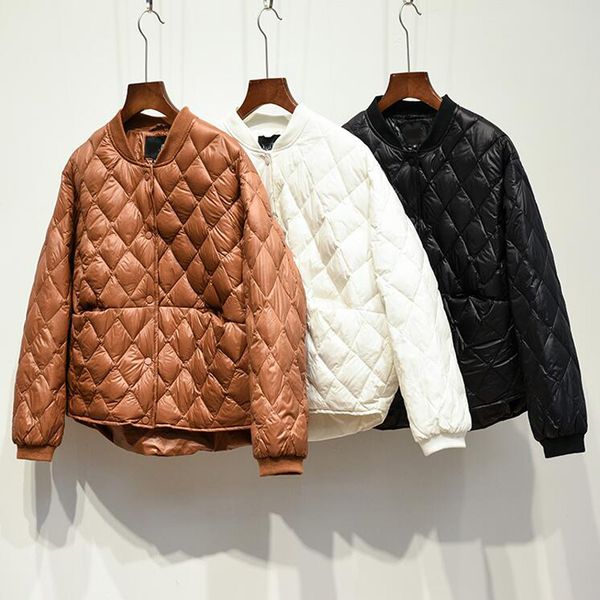 

плюс размер осень зима женщины белый утка вниз короткие parkas женщины ultra light вниз куртка теплый тонкий тонкий куртка yp1234, Black