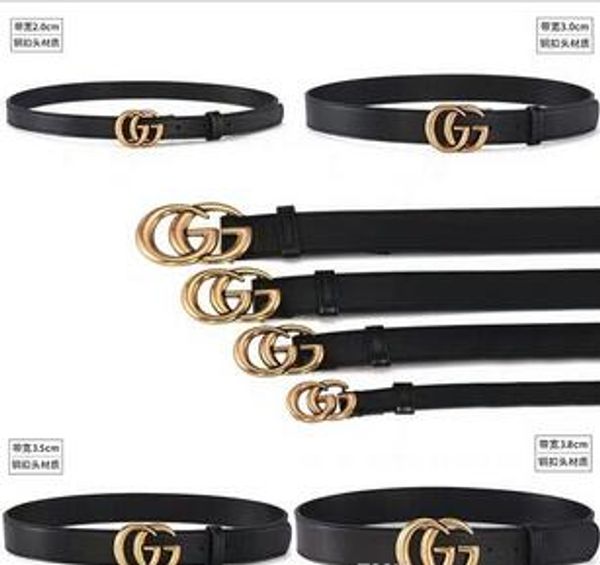 

with box genuine leather belt men women cowskin waist belt designer luxury famous ceinture box box, Black;brown